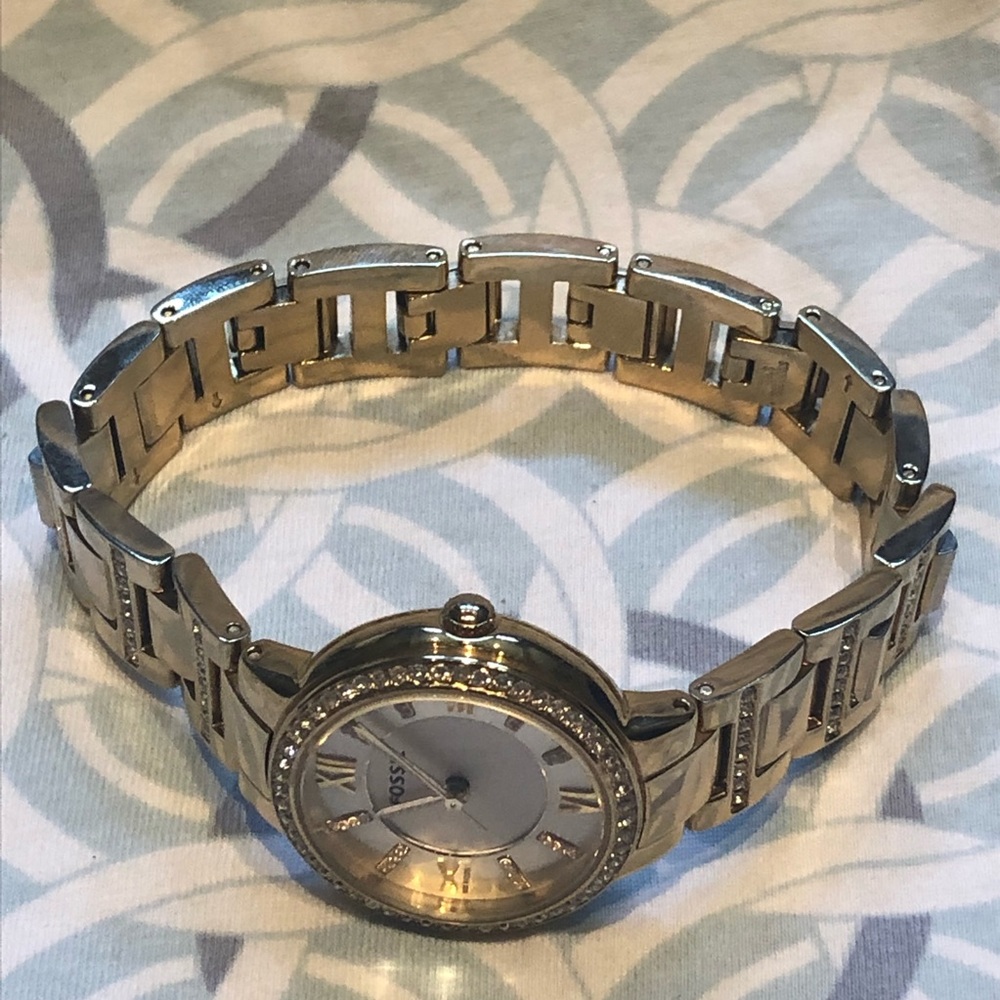 Fossil watch gold with all links - Picture 7 of 7